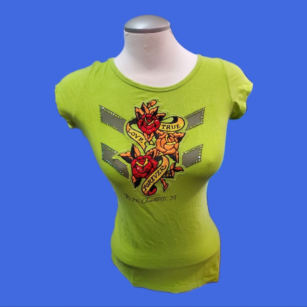 Pepe Jeans Y2K Embroidered T-Shirt